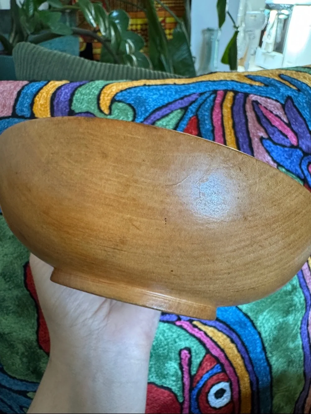Vintage Handturned Wooden Bowl - Warm Honey Wood | made in Japan